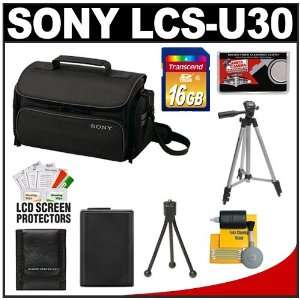  Sony LCS U30 Large Carrying Case (Black) with 16GB Card 