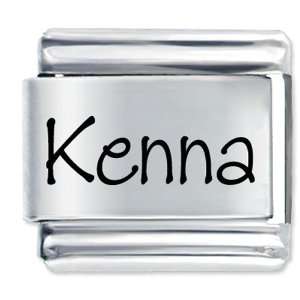  Name Kenna Gift Laser Italian Charm: Pugster: Jewelry