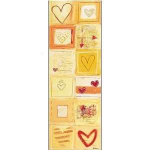  Love Letters In Yellow Poster Print