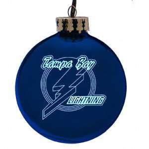  Tampa Bay Lightning 4 Laser Etched Ornament Sports 