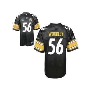 LaMarr Woodley Pittsburgh Steelers Super Bowl Black Replica Jersey