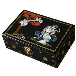   Gold Jewelry Box With Mirror  Goddess & Phoenix Design: Home & Kitchen