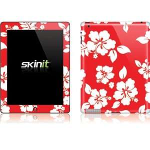  Skinit Red and White Vinyl Skin for Apple New iPad 