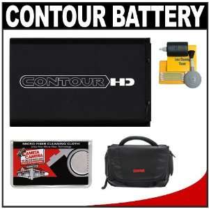 Contour Rechargeable Battery with Case + Cleaning Kit for Contour HD 