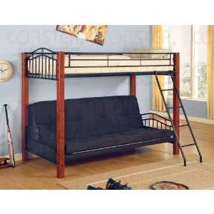    Futon Wood and Metal Bunk Bed   Coaster Co.: Home & Kitchen