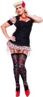   Paper Magic Womens French Kiss Pin up Girl Plus Size Costume: Clothing