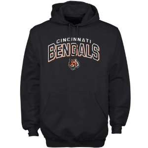  Reebok Cincinnati Bengals Black Goal Line Hoody Sweatshirt 
