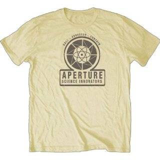 Portal 2 Aperture 1940 Science Innovators Cream Adult T shirt Tee