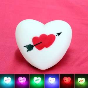  Color Changing Heart Shape LED Night Light Lamp Mood Light 