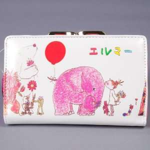   Elmer The Elephant Wallet Purse Card Holder White: Sports & Outdoors