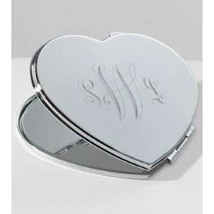  Personalized Heart Shaped Compact Mirror 