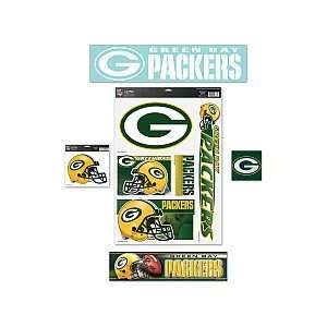  Wincraft Green Bay Packers Decal Pack