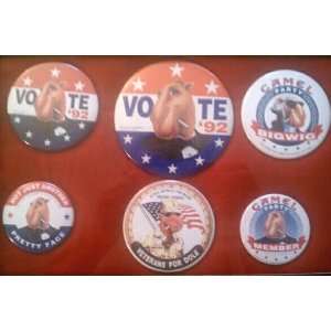 Joe Camel Political Pins (6)