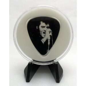 Elvis Presley The King Guitar Pick #3/6 With MADE IN USA Display Case 
