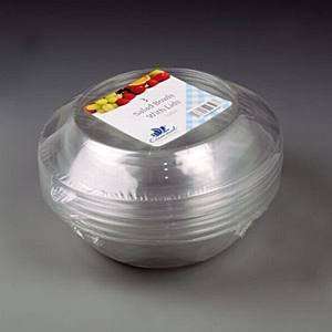   Housewares Pack Of 3 Clear 1500Cc Plastic Salad Bowl