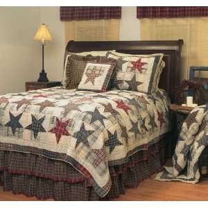  Victorian Heart Stars Of America Twin Quilt: Home 