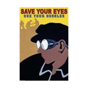  Save your Eyes   Use your goggles 12x18 Giclee on canvas 