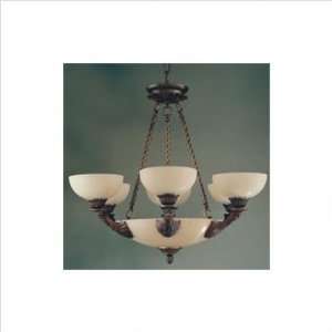   Cordoba Nine Light Traditional Chandelier in Antique Brass: Home