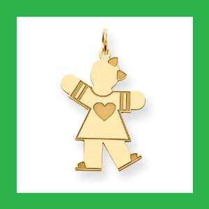  Gold plated Sterling SilverKid Charm Jewelry