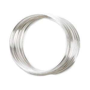 Beadalon Silver Plated Memory Wire Bracelet .50 Oz/Pkg Approx 30 Loops 