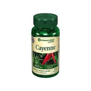  Cayenne 450 mg. 100 Capsules
