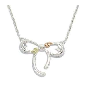   Bow Black Hills Silver Necklace: Landstroms Black Hills Gold: Jewelry