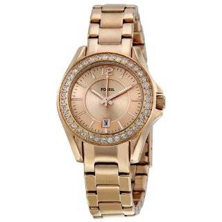    Fossil Riley Plated Stainless Steel Watch   Rose: Fossil: Watches