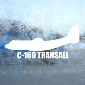  C 160 TRANSALL White Decal Military Soldier Window White 