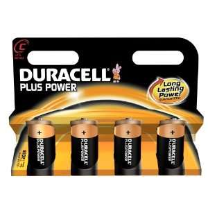 Duracell Mn1400 Plus Power Alkaline C Size Batteries (Pack 