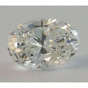  Oval Cut Loose Diamond (0.57 Ct, I Color ,SI1 Clarity 