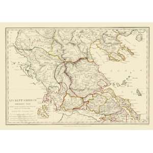    GREECE (ANCIENT GREECE/NORTHERN PART) MAP 1844