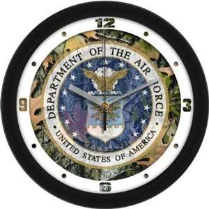    U.S. Air Force MILITARY 12In Camo Wall Clock: Sports & Outdoors
