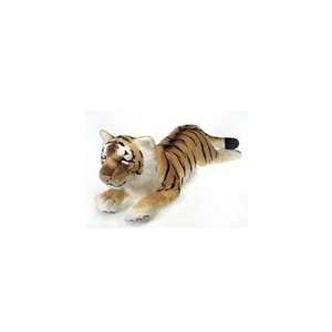    Large Lying Realistic Stuffed Tiger by Fiesta Toys & Games