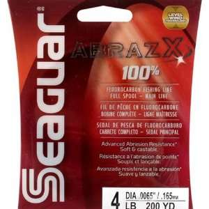  Seaguar   AbrazX 100% Fluorocarbon 4 lb 200 Yd Sports 