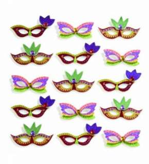  Repeats Dimensional Stickers, Mardi Gras Masks Arts, Crafts & Sewing