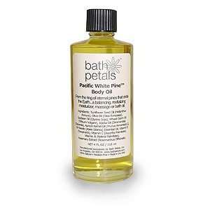    Bath Petals Pacific White Pine Body Oil 4 oz. (120 ml): Beauty