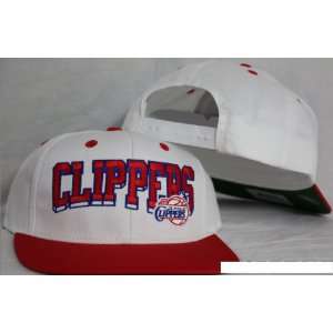  Los Angeles Clippers Retro Snapback Cap Hat Script White 