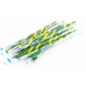 Lime Green & Yellow Old Fashioned Hard Candy Sticks: 10 Count 