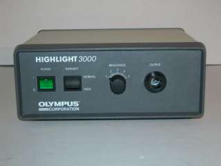 Olympus Highlight 3000  Fiber Light Optic & Ringlight  