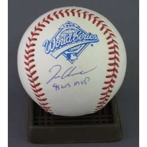 Tom Glavine Autographed/Hand Signed 1995 World Series Baseball Braves 