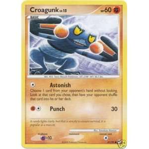  4X Croagunk Common 61/99 Pokemon Platinum Arceus x4 Toys & Games