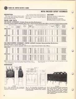 General Electric Catalog Fused Oil Switches Cutouts GE  