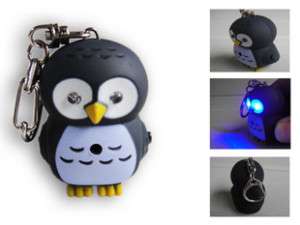 OWL Flashlight Sound LED Keyring,Kids,Favours,KYM049  