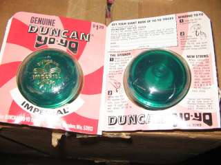 Duncan yo yo yoyo 1970s IMPERIAL green (1 item) MOC unused  