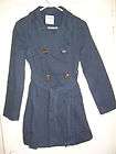 OLD NAVY Blue Belted Trench Coat Jacket XXL 2X NWT NEW