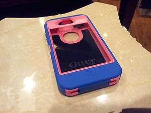   iPhone 4 4S Defender Series Blue/Pink Otter Box   FREE SHIPPING
