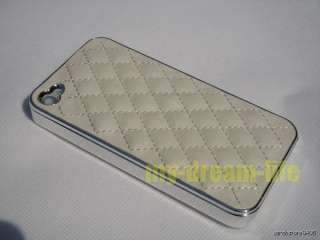 New White Luxury Design Elegant Leather Hard Back Cover Case for 
