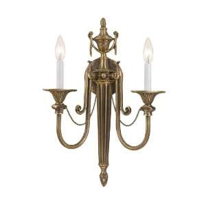  Crystorama 7002 RB Cortland Solid Cast Ornate Wall Sconce 