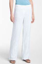 Eileen Fisher Wide Leg Linen Trousers (Petite) $178.00