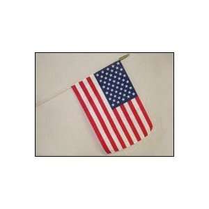   US Stick Flag on 24 Wooden Dowel with Spear Top: Patio, Lawn & Garden